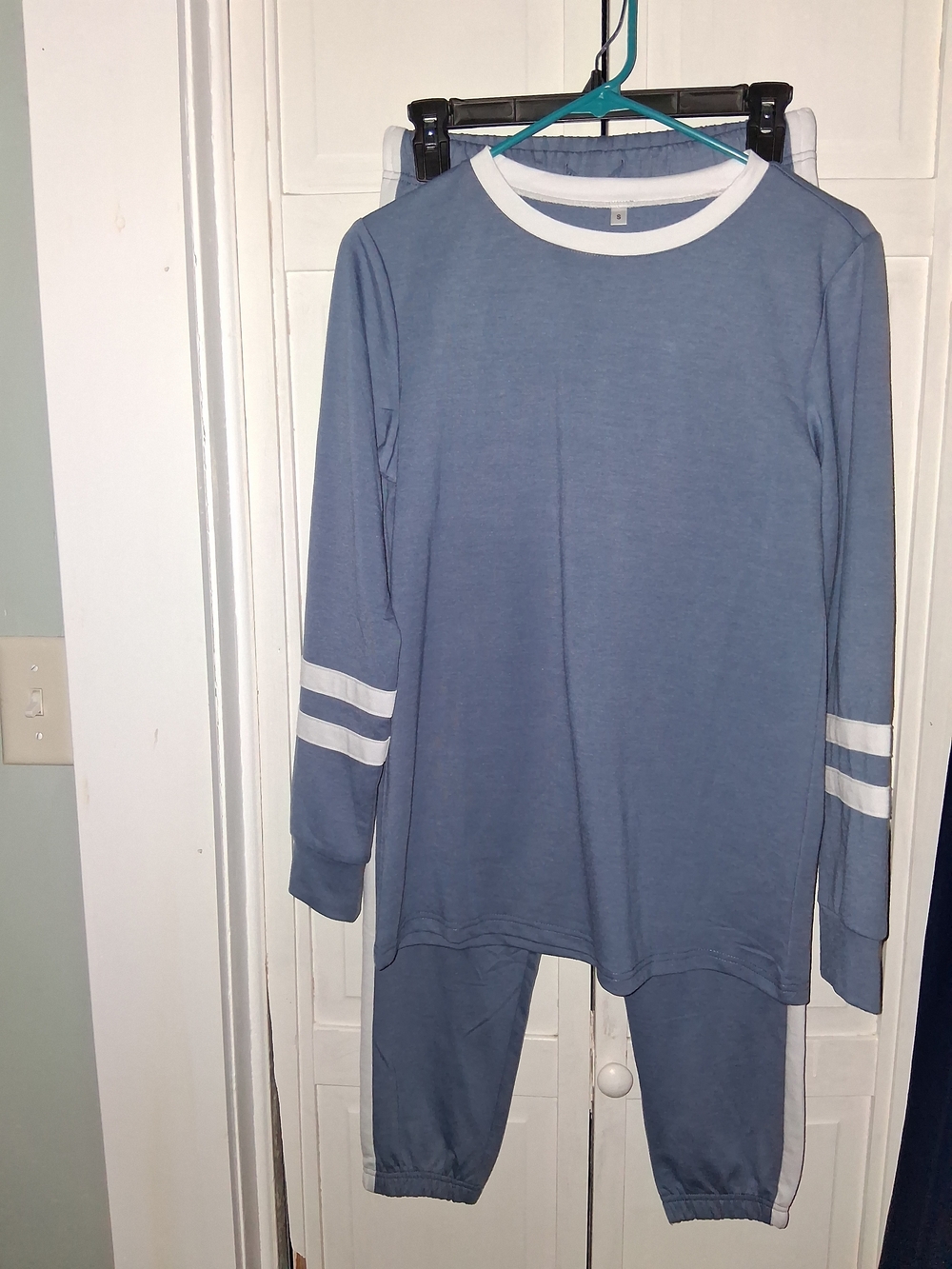 Aloodor Women's Jogger Set In Gray Blue